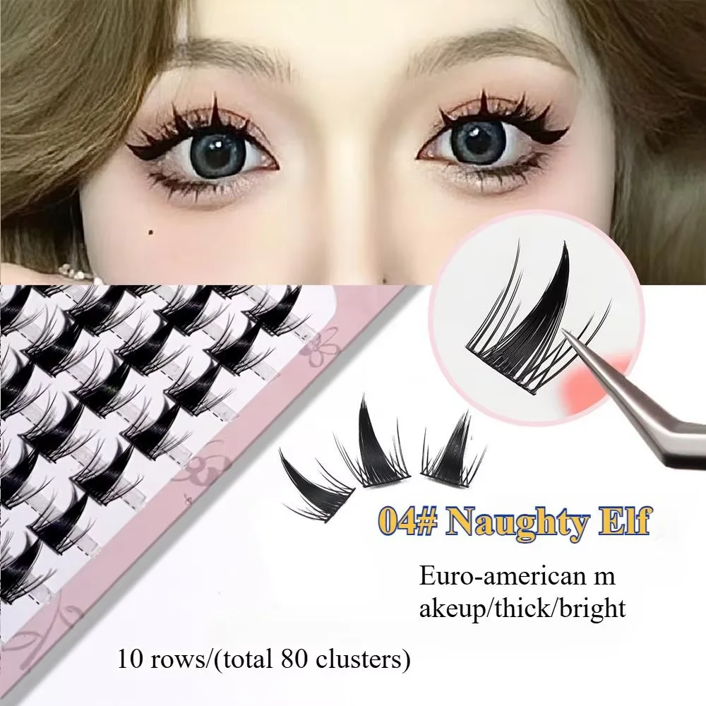 HISYI-Faux cils naturels à double pointe tournesol, accessoire de maquillage pour les yeux