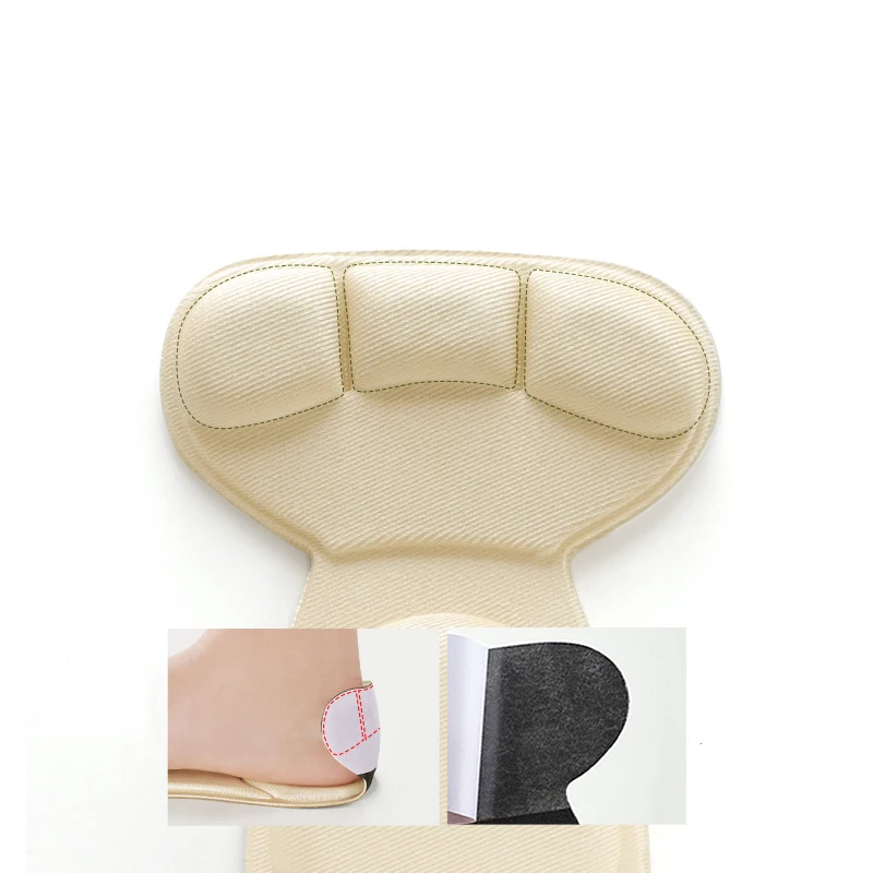 1Pair High Heel Shoe Shoe Arch Support Insoles Soft Memory Foam Insole Pad Inserts Heel Post Back Breathable Anti-slip for Women