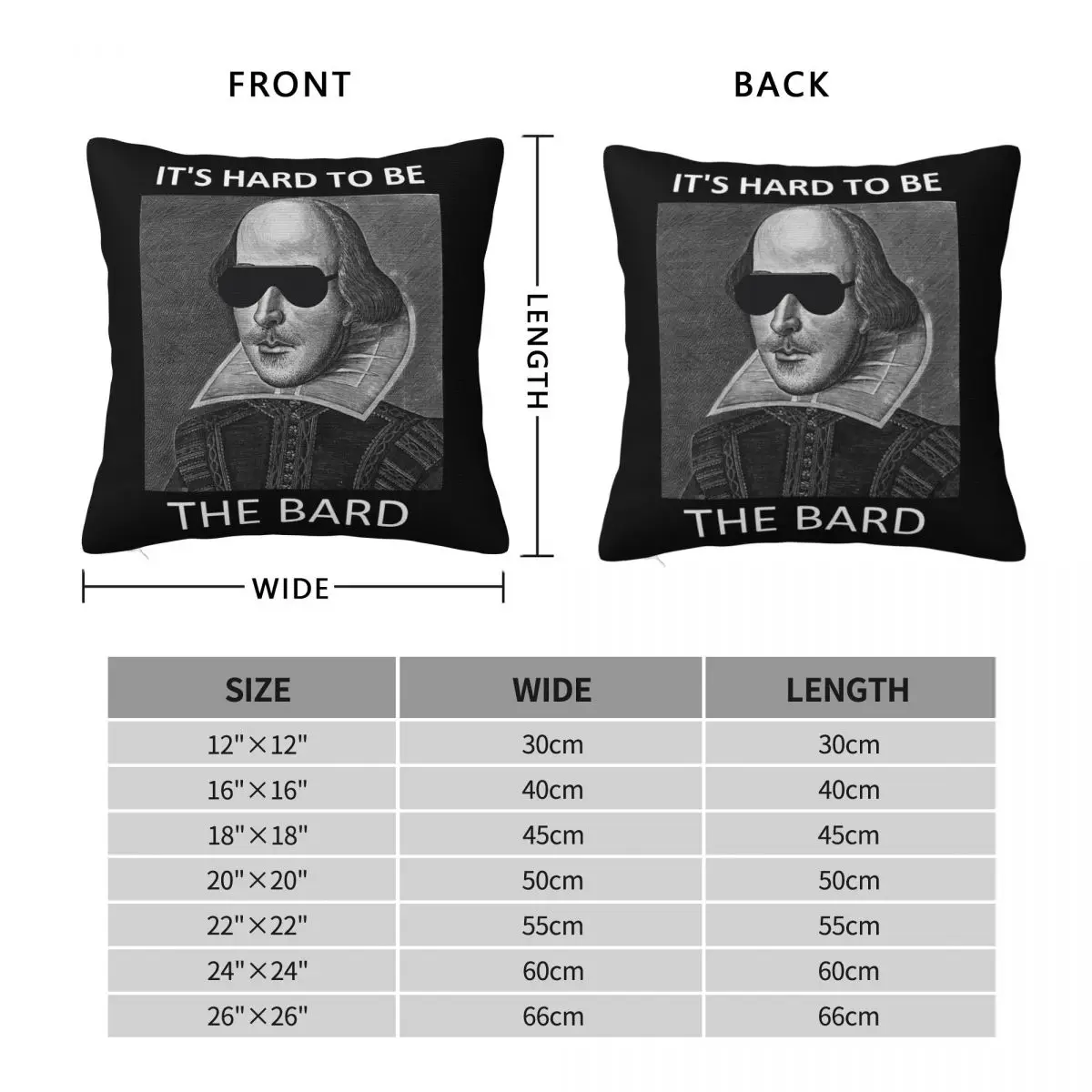 Christian Borle Shakespeare Square Pillowcase Polyester Linen Velvet Creative Zip Decorative Pillow Case Bed Cushion Case