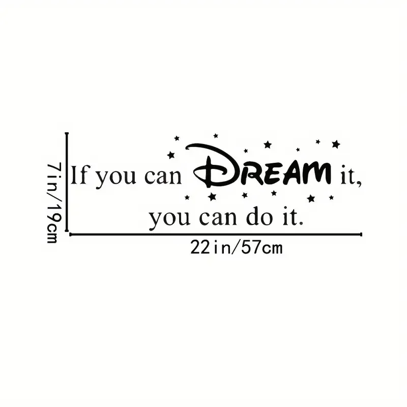 1pc Artistic Fonts Vinyl Wall Decal, \