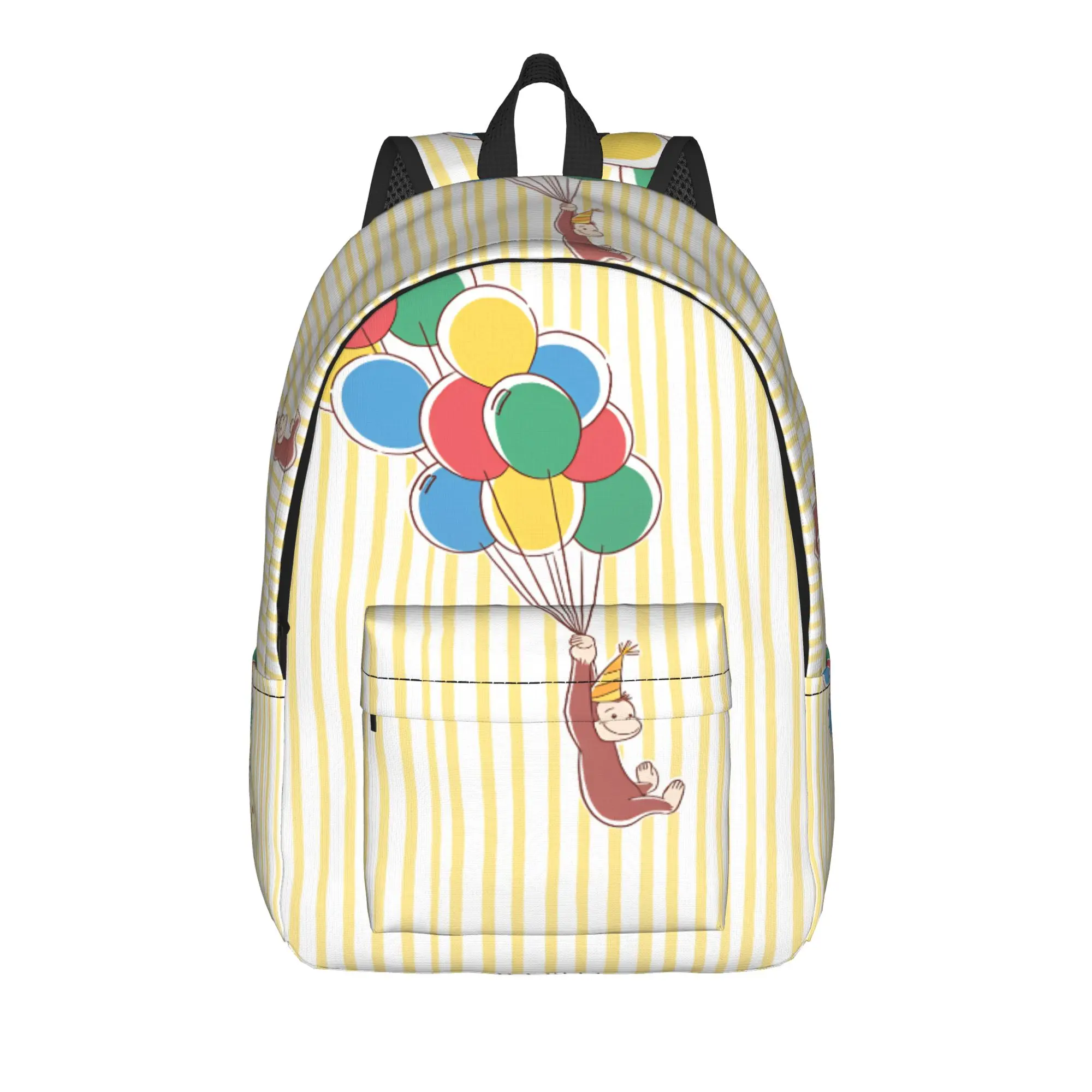 The Curious Monkey Backpack  College Backpacks Teen Kawaii School Bags Design Breathable Rucksack