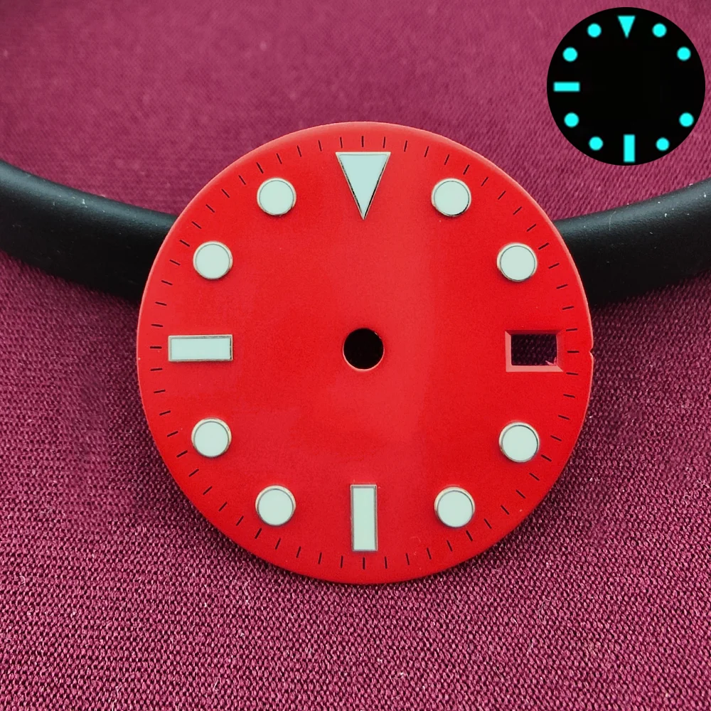 28.5mm NH35 Dial SUB Dial NH35 Diver Dial BGW9 Luminous NH35 Face NH34 Dial NH35 Hand Calendar Dial GMT Dial Accessories - view 6