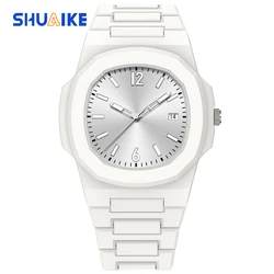 SHUAIKE 1159 Nautilus Creative Fashion Sports Watch Digital Calendar Clock Lightweight Plastic Material Men's Quartz Watch