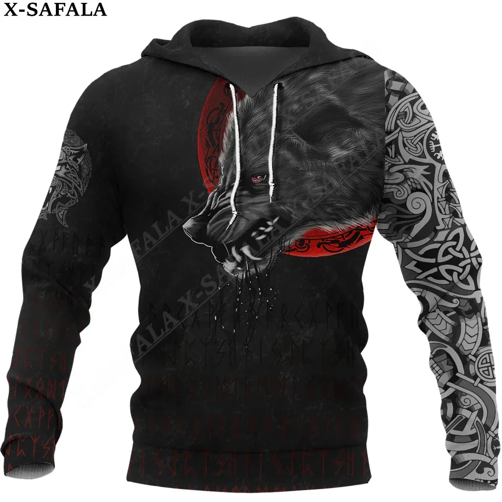 

Fenrir Norse Wolf Vegvisir Viking Tattoo 3D Print Zipper Hoodie Man Female Pullover Sweatshirt Hooded Jacket Jersey Tracksuits-5