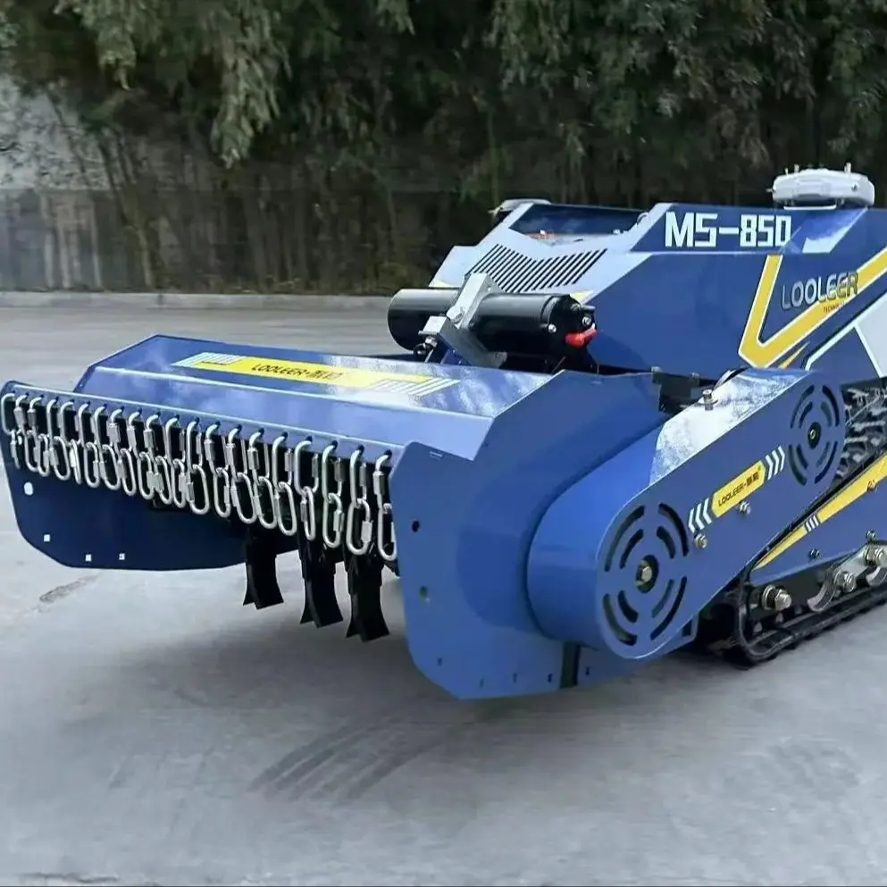 Diesel Engine Grass Cutting Machine High Power Remote Control Hydraulic Lift Lawn Mower Customized