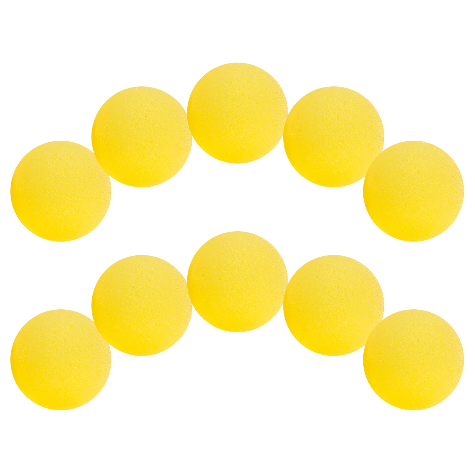 

10 Pcs Sponge Ball Tricks Performance Prop Party Props Accessories Yellow Indoor Round Interactive