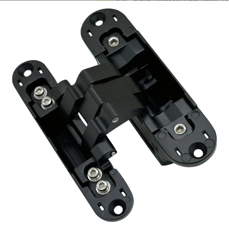 Invisible Hinge for Door 130×32mm Zinc Alloy 180 Degree Swing Hinge 3 Way Adjustable Butt Door Hinge