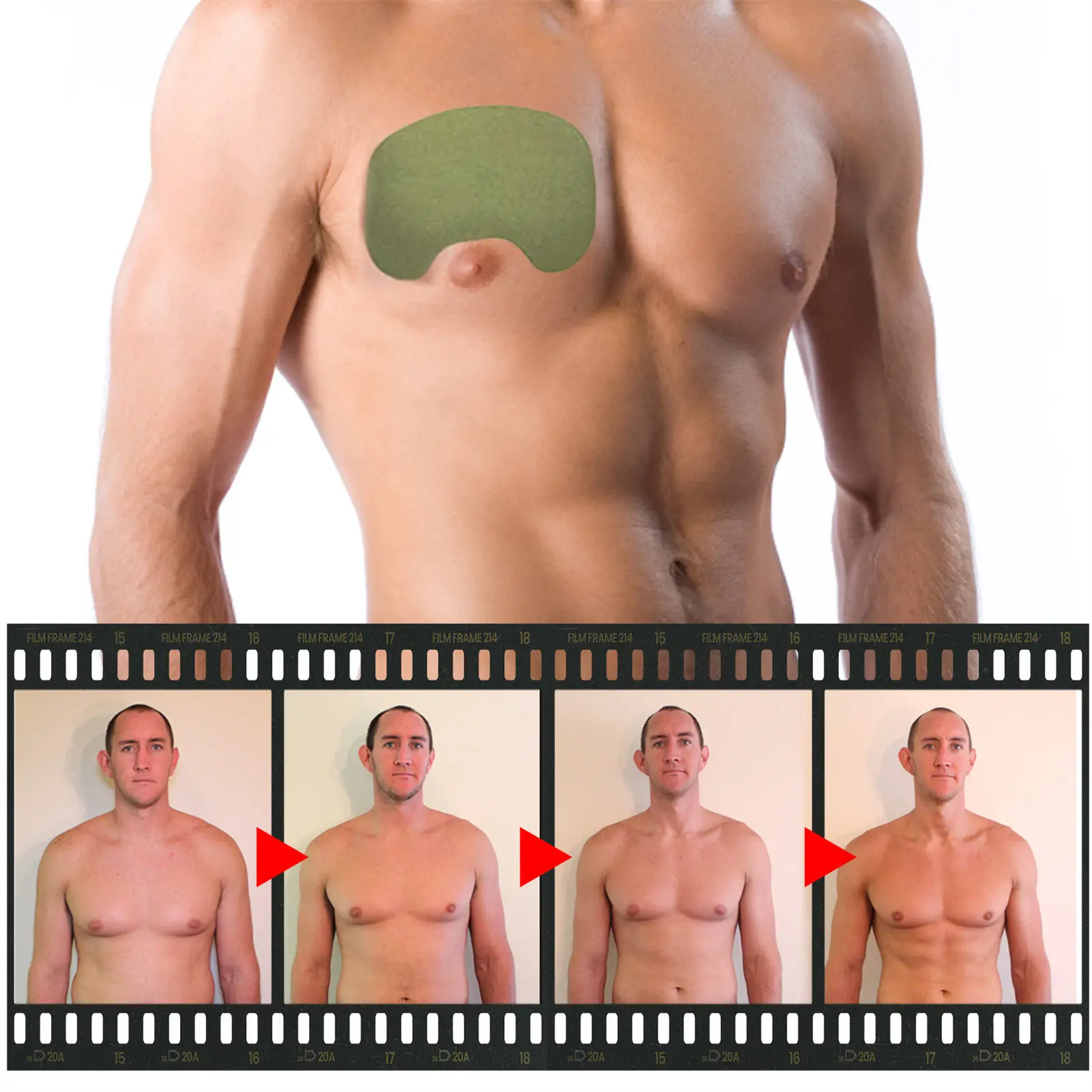 Pegatina Invisible para Realce de pecho, parche Ampliador para novios, marido, amigos, 12 piezas