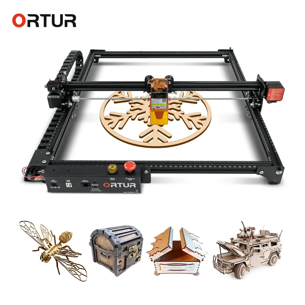 

Ortur Lazer Master 2 Pro Desktop CNC Laser Engraver Area Expansion Kit 31.5 X15.7'' Y-axis Extension Frame 800*400mm DIY Tools