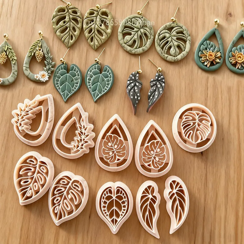 Tropical Leaf Clay Cutter Set 5