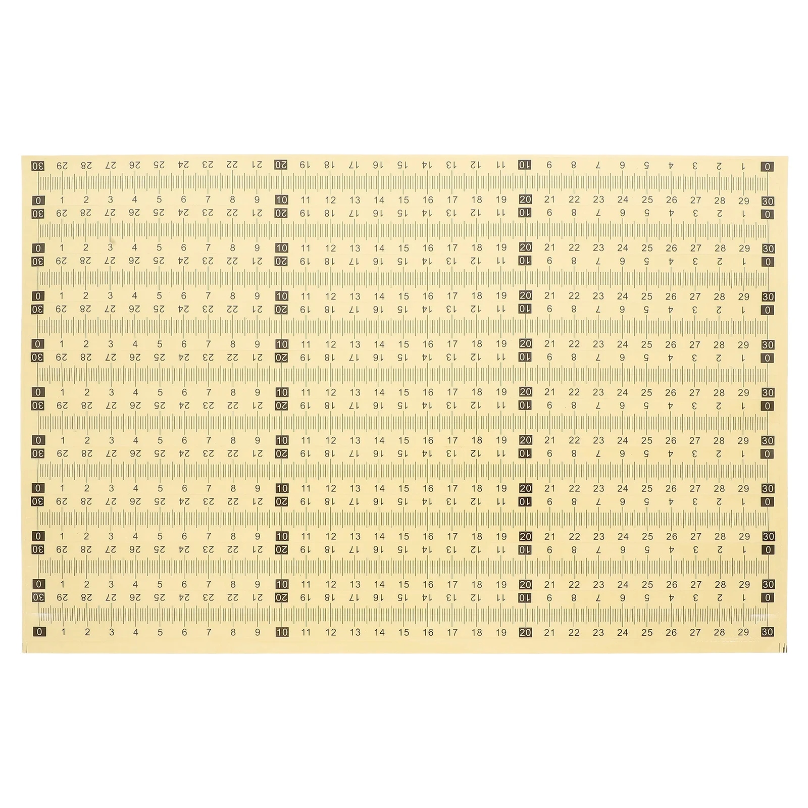 

20pcs Measuring Ruler Strip Self-Adhesive Scale Ruler Sticker Clear Visibility Engineering Tape Measure Tool Decal