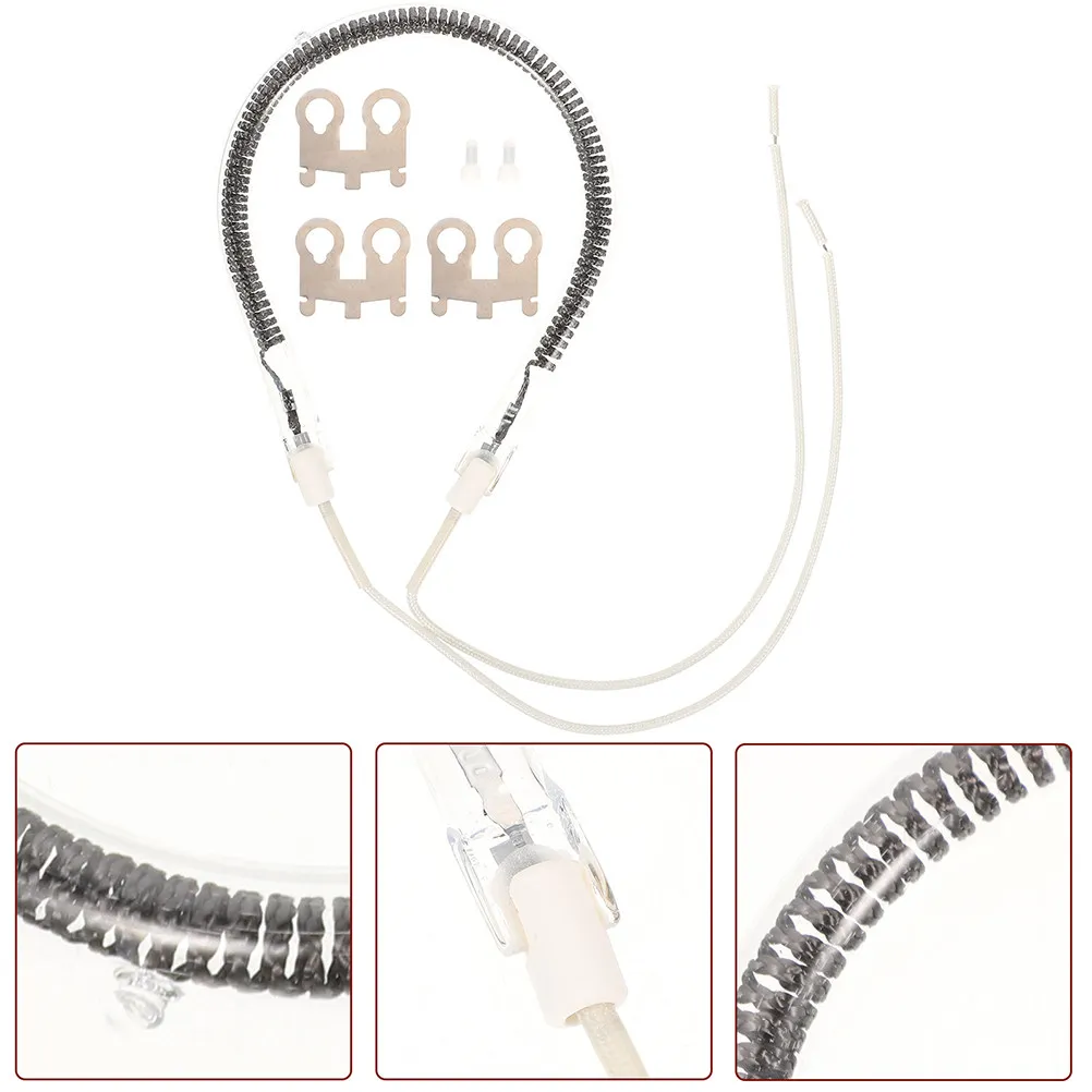 Replacement Halogen Heating Tube 1000W Carbon Heat Pipe Soft Light Heater Lamp Electric Radiator Winter Heating Elements Warmer