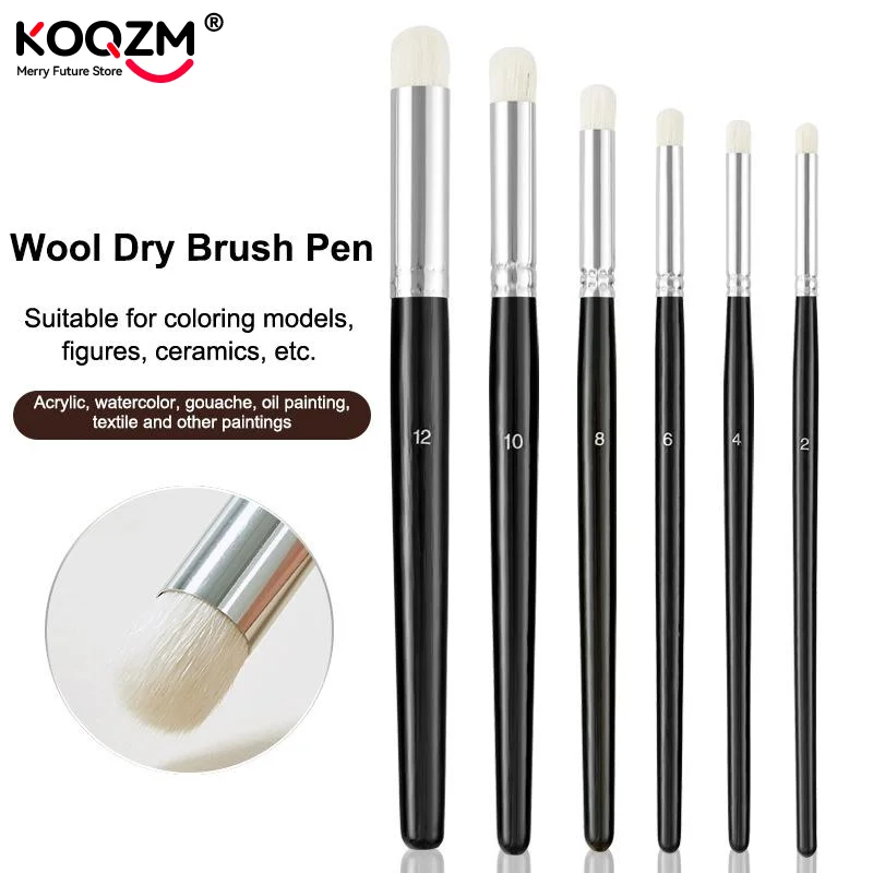 Dry Paint Brushes Detail Painting Brush Set Professional Paint Brushes Watercolor Brushes Miniature Nylon Brushes
