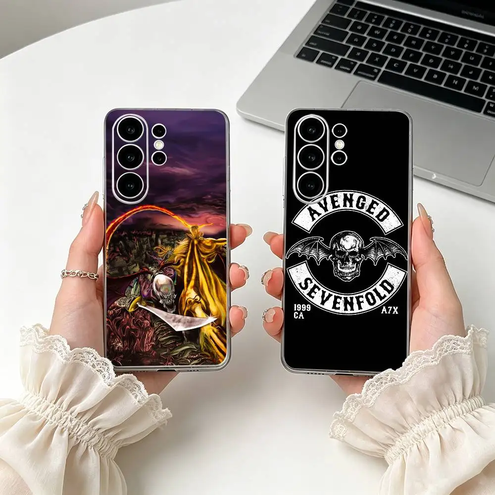 A-Avenged S-Sevenfold Clear Phone Case for Samsung S25, S24, S21, FE, S22, S23, S30, Ultra, S20, Plus, Lite