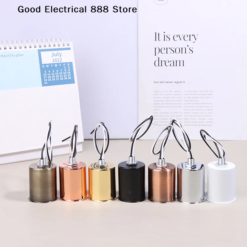【GE】E27 Ceramic Screw Light Base Light Socket Round LED Filament Lamp Holder Indoor Led Lamp Part Easy To Install For LED Light