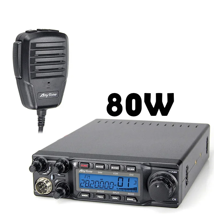 Anytone Original 80Watt CB Radio AT-6666PRO SSB Vehicle Mounted Cb Transceiver High Power Radio