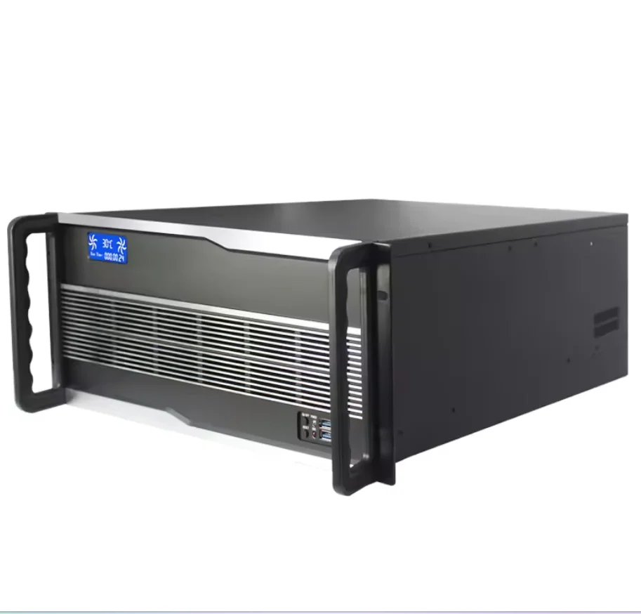IDC 19 Inch Rackmount Eatx Server Case 4U LCD Industrial Computer Chassis with Fan Plastic Atx Form Factor for Internal Storage