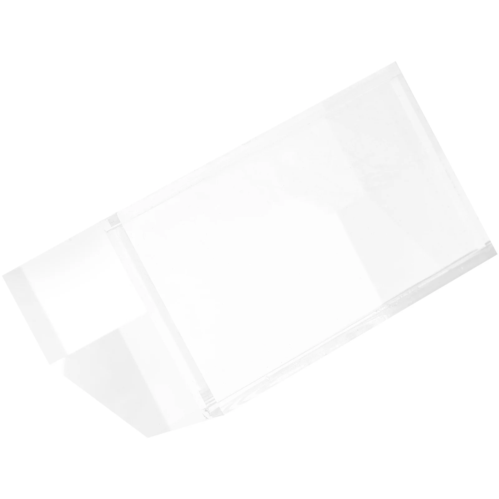 

Acrylic Table Number Sign Holder for Wedding Banquet Party Blank Seat Signs Lightweight Smooth Edge Price Tag Display