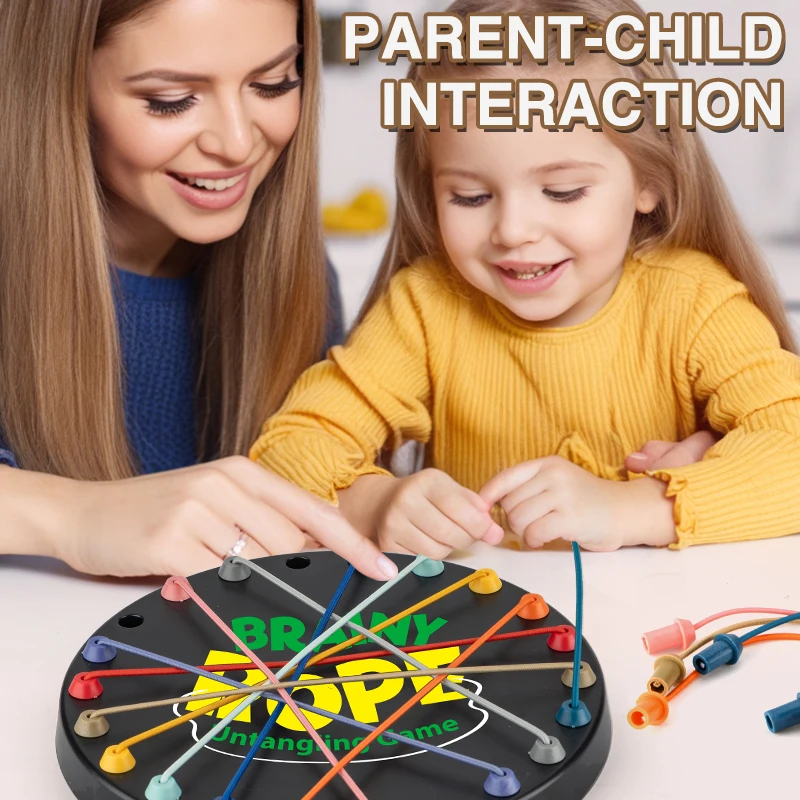 حل تحديات الحبل: زراعة التفكير المنطقي للأطفال في ألعاب الألغاز، تركز على فتح الألعاب من خلال ألعاب الطاولة