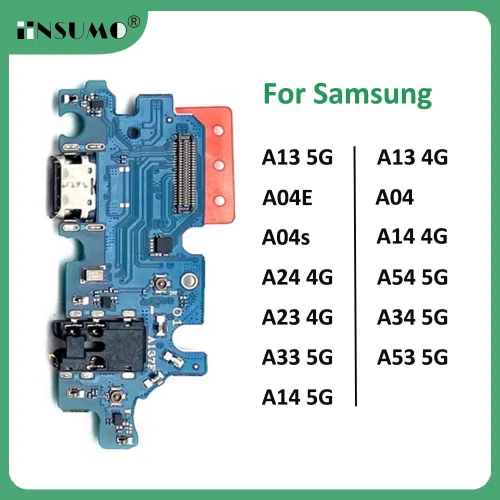 

iinsumo For Samsung A13 A14 A24 A54 A23 A34 A42 4G 5G A04 A04s A04E USB Charging Port Micro Dock Connector Board Flex Cable