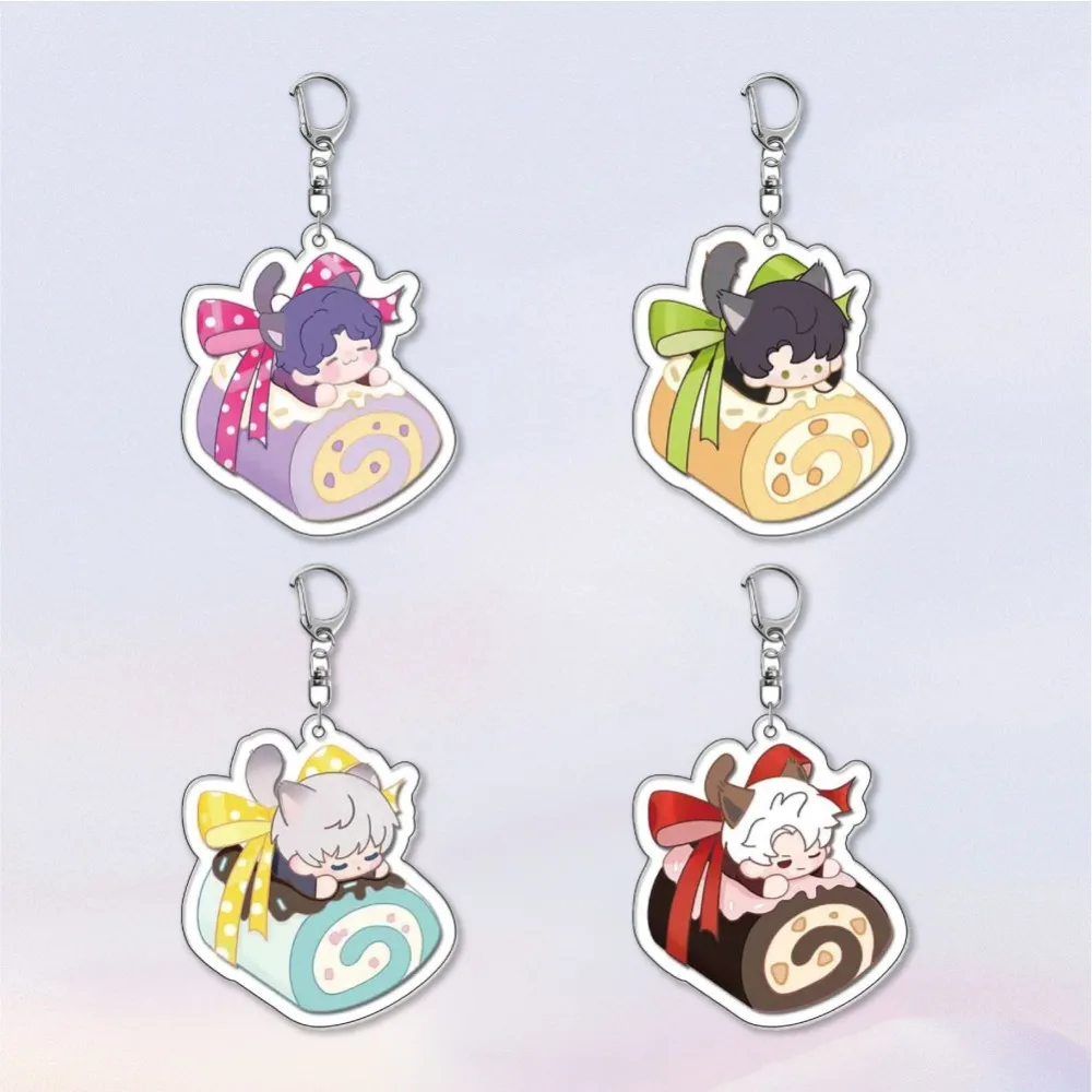 

Diy Love and Deepspace Rafayel Acrylic Keychain Q Version Cute Cartoons Creative Backpack Pendant Girl Jewelry Holiday Gifts