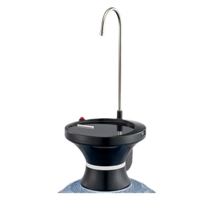 Portable Rechargeable Water Dispenser Pump, Strong Flow Low Noise, Large Tray, Fits 5Gal Jug