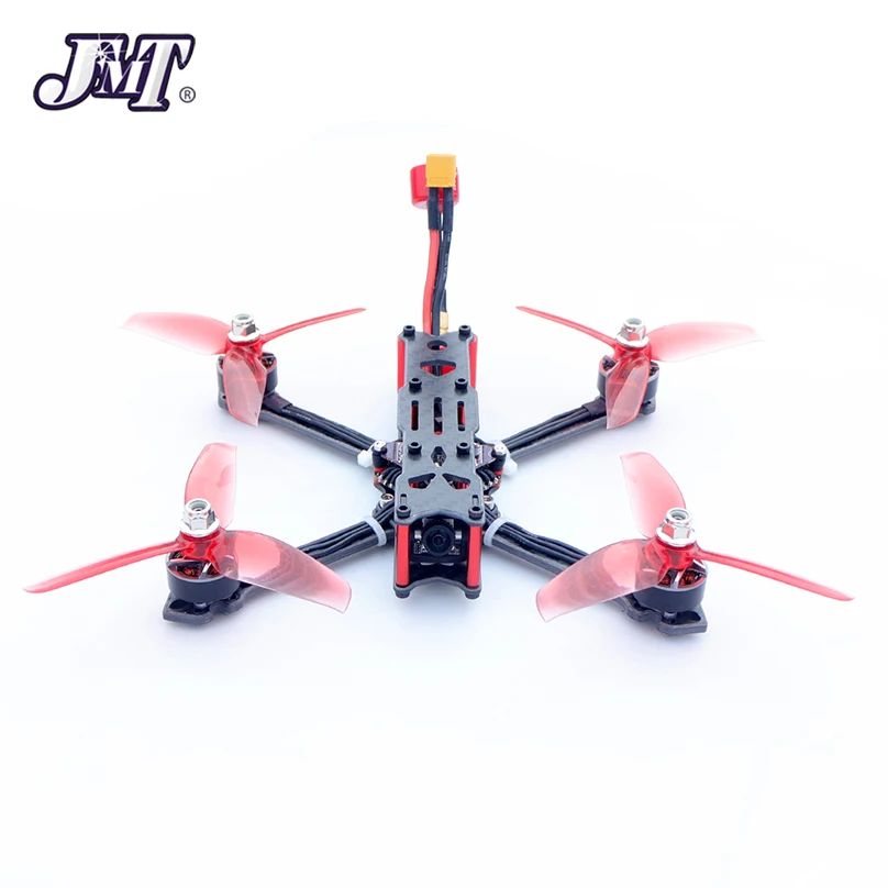 JMT DIY F4 X1 4inch RTF 1507 2700KV Brushless Motor 1200TVL 1.8mm Camera With LS-008D 5.8G 40CH FPV Goggles Freestyle RC Drone