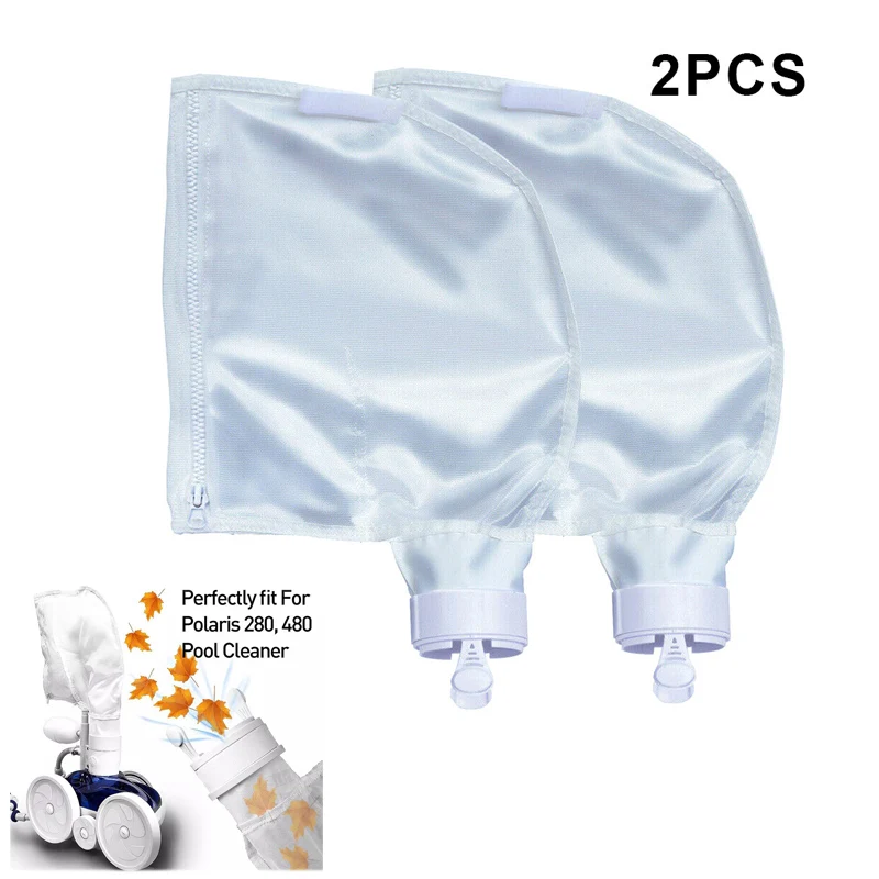 2Pcs 280 480 All Purpose Zipper Bag replace Polaris 280 480 Pool Cleaner Zipper Bag Swimming pool filter bag Polaris Replacement