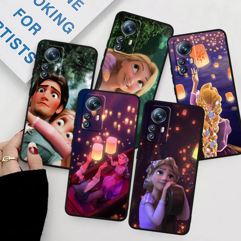 Rapunzel Tangled Disney For Xiaomi Mi 14 13T 13 12T 12 11T 11i 11 10T 10 Pro Lite Ultra 5G Black Back Phone Case