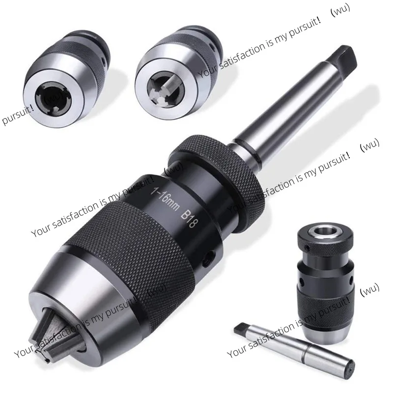 Self-tightening drill chuck 1-13 B16 light and heavy duty 1-16 B18 bench drill JT33/JT6 self-locking chuck threaded hole