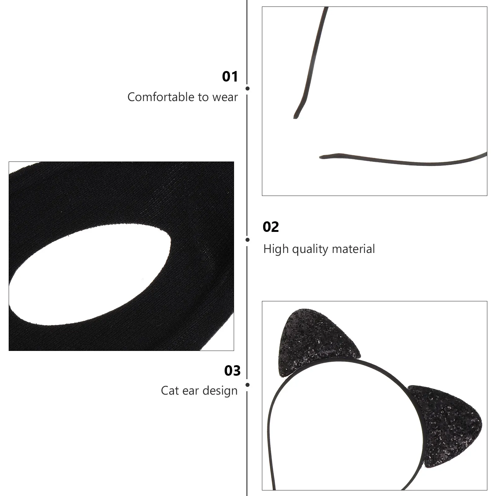 

Cat Ears Headb Women Eye Mask Costume Headb Party Headwear Halloween Cosplay Accessories Attractive Female