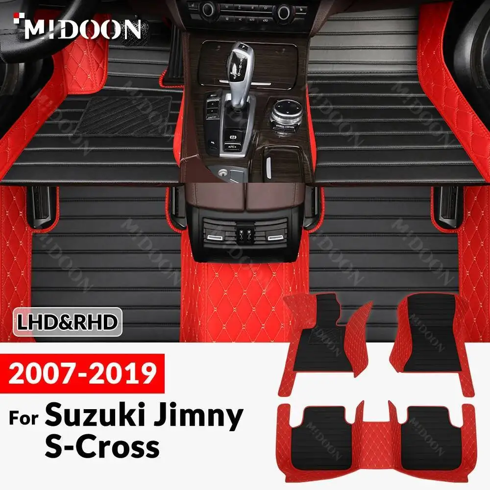 

New styles! For Suzuki Jimny S-Cross 2007-2019 Custom Car Floor Mat Auto Carpet Cover Interior Accessories Protective 2018 2017