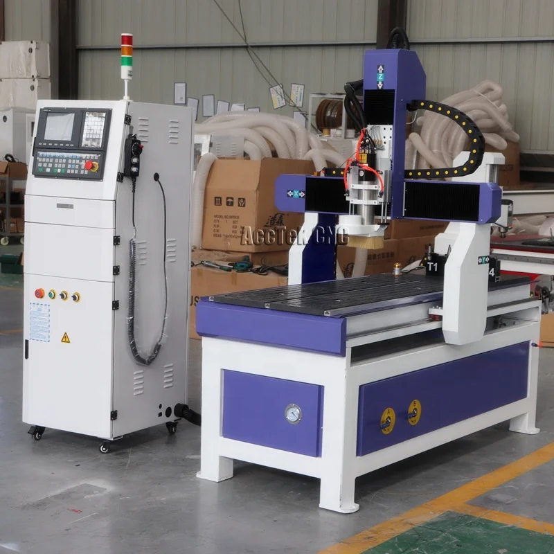 Mini ATC CNC Router 3D 4Axis 3020 6090 5Axis Woodworking Tools станок for Building Industry Sign and Advertising