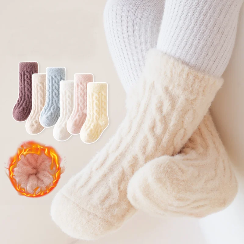 

New autumn and winter warm children's baby socks