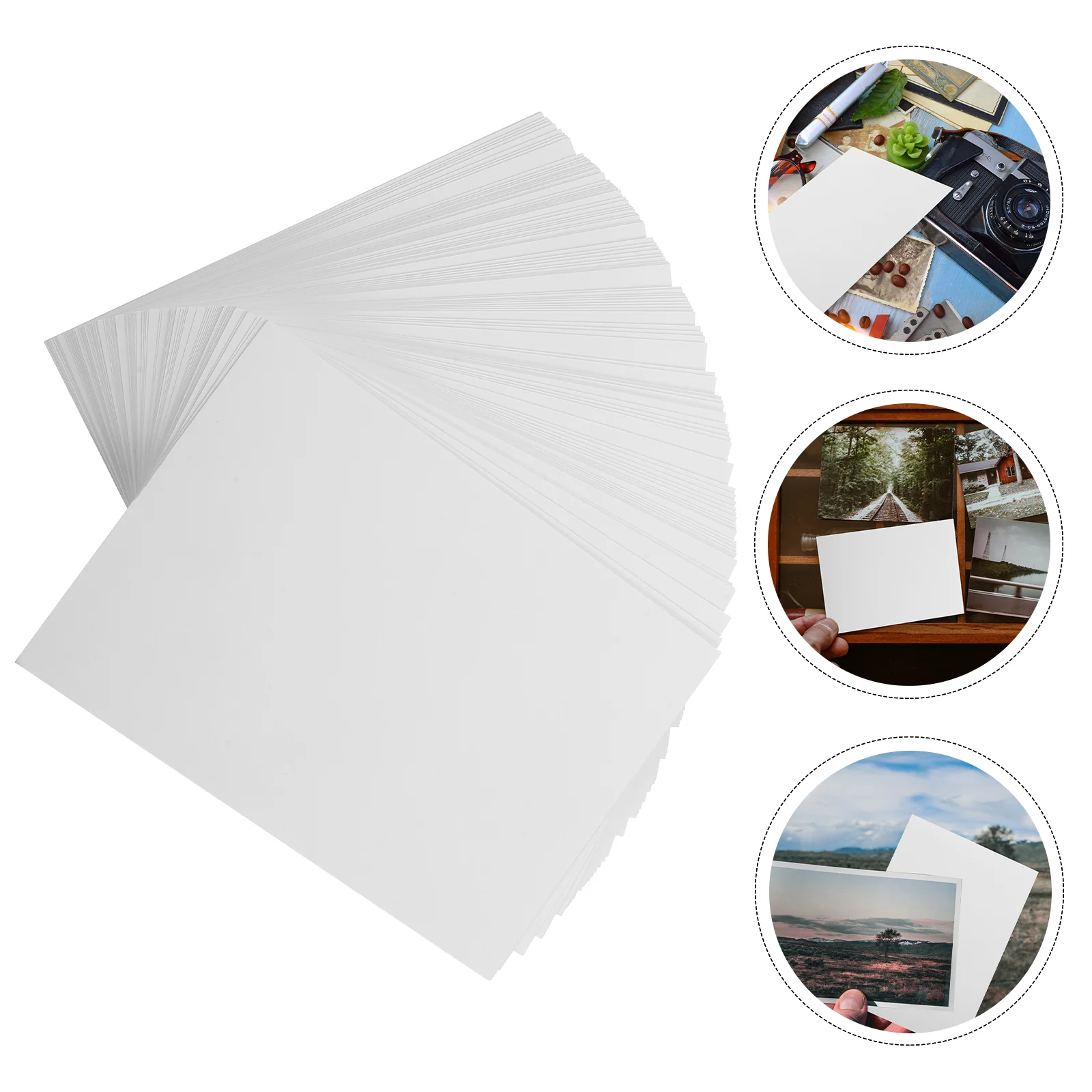 100 Sheets 6-inch Photo Paper Sprocket Glossy Brochure Printer Printing Daily Photographic for Papers