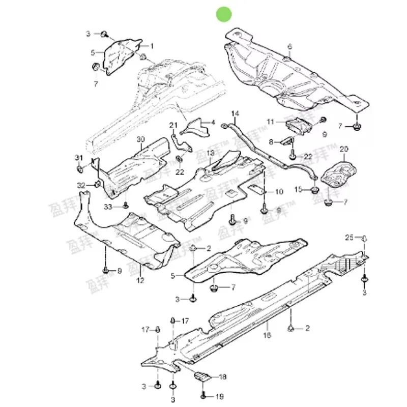 95850471100/958 504 711 00 Ca ye nn e 2011-2018 Po rs ch e 95850471100 كاتم الصوت الخلفي درع الحرارة