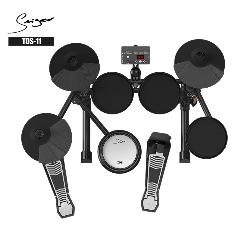 Wholesale Beginner Electric Drum Kit 4 Drums 3 Cymbals Professional Musical Instruments Electronic Drum