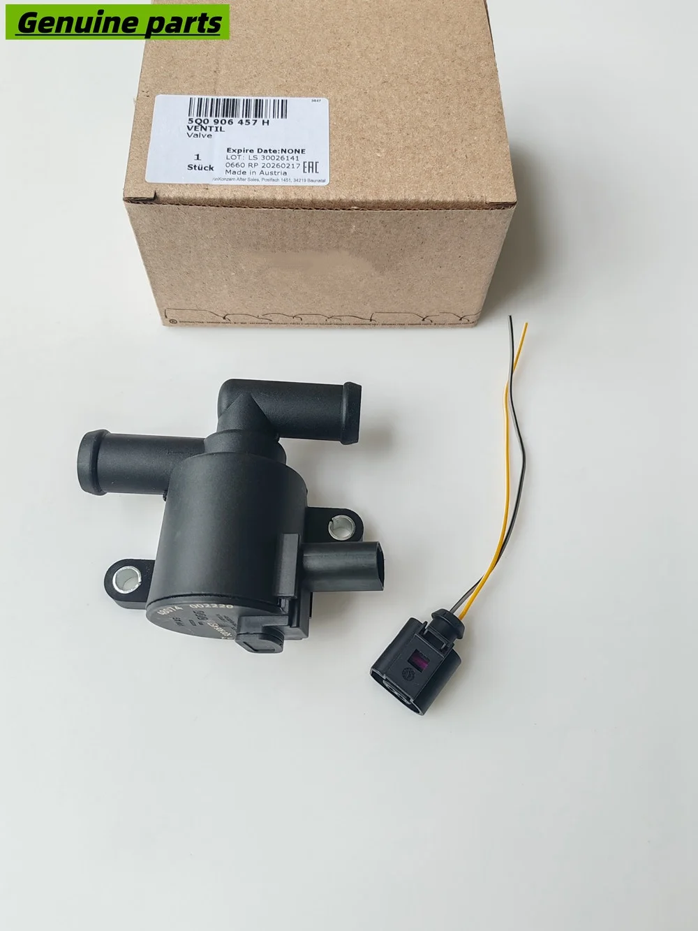 Genuine OEM 5Q0-906-457-H 5Q0906457H Cooling Valve Solenoid Control Valve For Audi 2.0T 3.0TDI For VW Seat Skoda 1.8T 2.0T