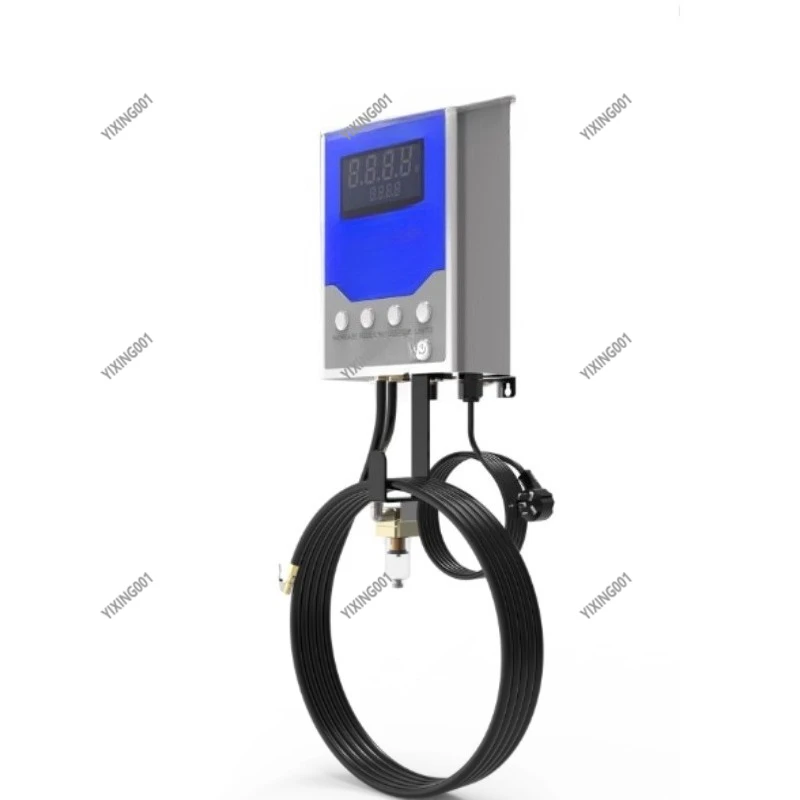 Stainless Steel Wall-Mounted Tire Inflator - Fully Automatic Air Pump for Tire Shop Equipment