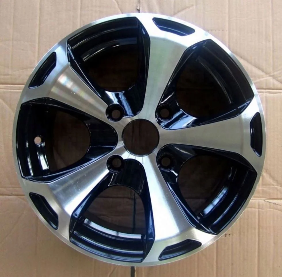 2024 Fashion Design 5 Spokes Aluminum 14 15 16 17 Inch Alloy Wheels 5*120 Alloy Car Wheels