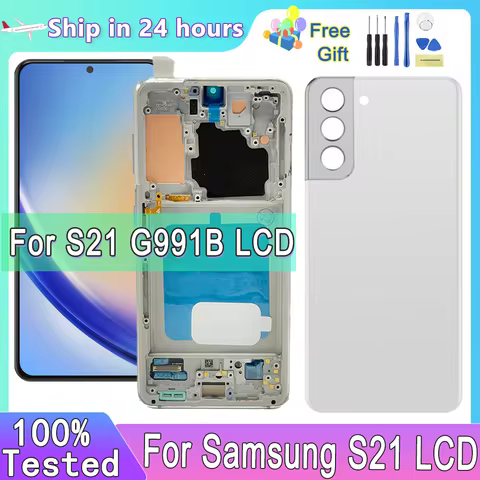 OLED For Samsung S21 LCD Display Digital Touch Screen With Frame For Samsung S21 G991B SM-G991B/DS SM-G991U Screen Department