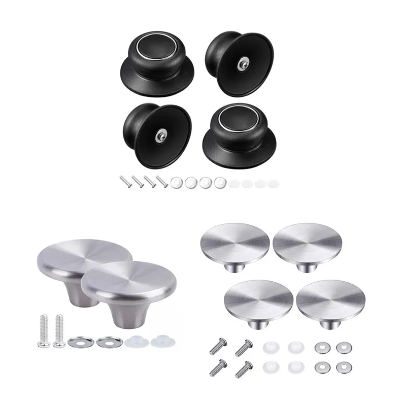 

2/4 Sets Universal Pot Pan Lid Top Replacement Knob Saucepan Casserole Kettle Cover Holding Handle Kitchen Cookware