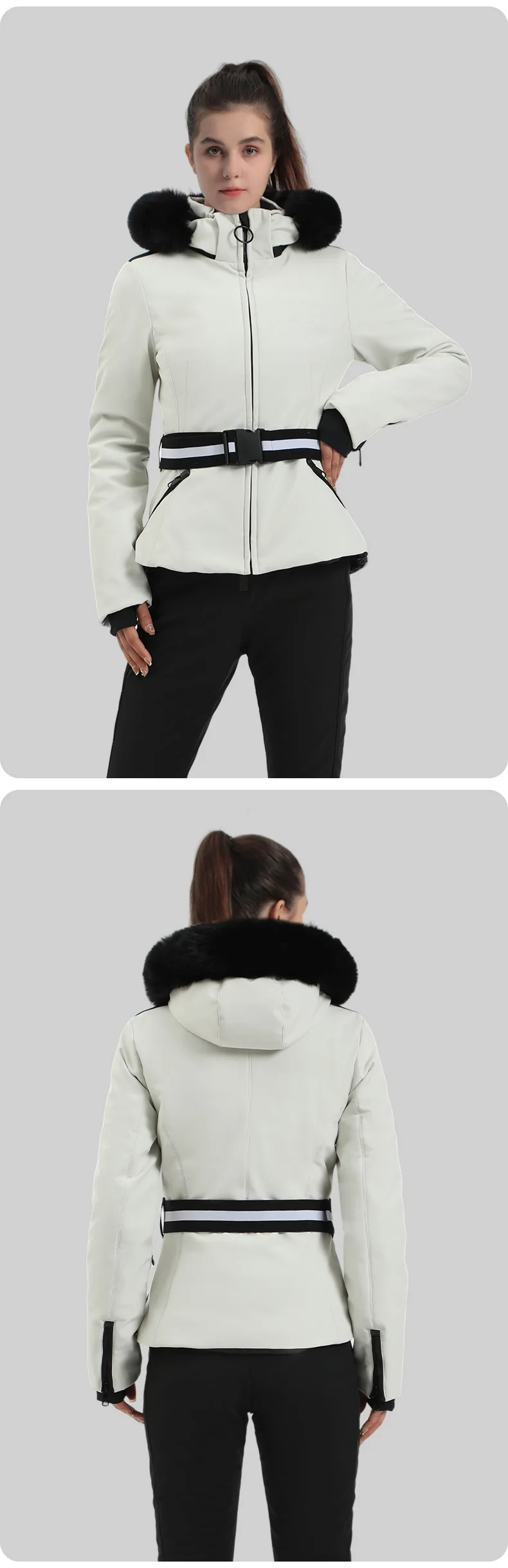 Snowboard jacken Berg Winter Kapuze Frau Schnee kleidung Outdoor-Sport Ski mäntel wind dichter Thermo-Trainings anzug – Detail 12