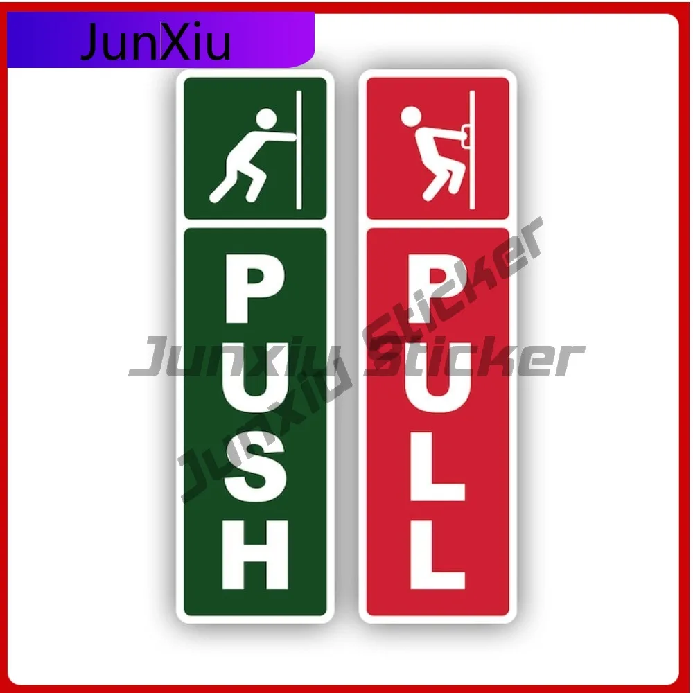 

Push Pull Door Sticker Waterproof Outdoor Cute Laptop Waterproof Vinyl Decal For Suvs Creative High Quality Unique High Quality