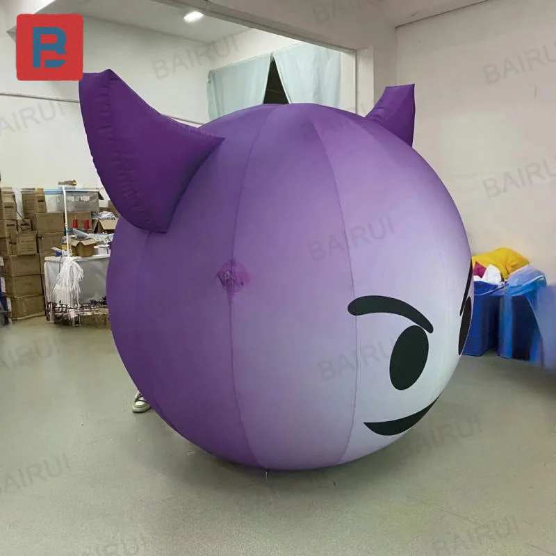 Inflatable purple demon, inflatable decoration, suitable for Halloween parties / brand events / music festivals / photo booths