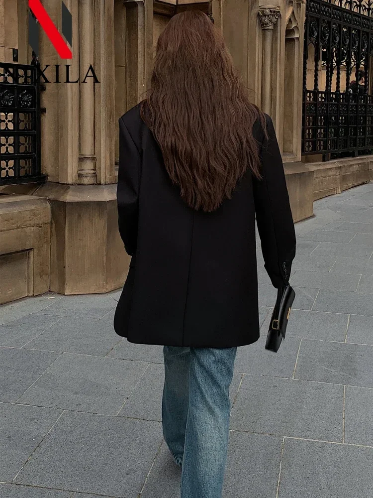 سترة نسائية للربيع والخريف موضة كورية فضفاضة عتيقة سترة أنيقة ملابس الشارع الشهير ملابس مهود صغيرة