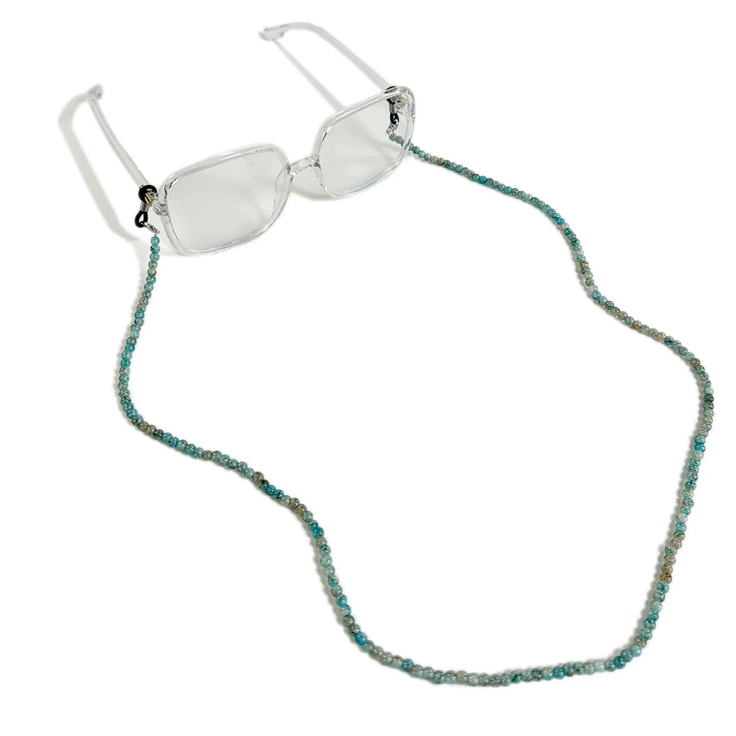 Chinese Style Glass Beaded Eyeglass Chain Colorful Handmade Retro Anti-Lost Sunglasses Lanyard Neck Strap  Women Men Daily Gift