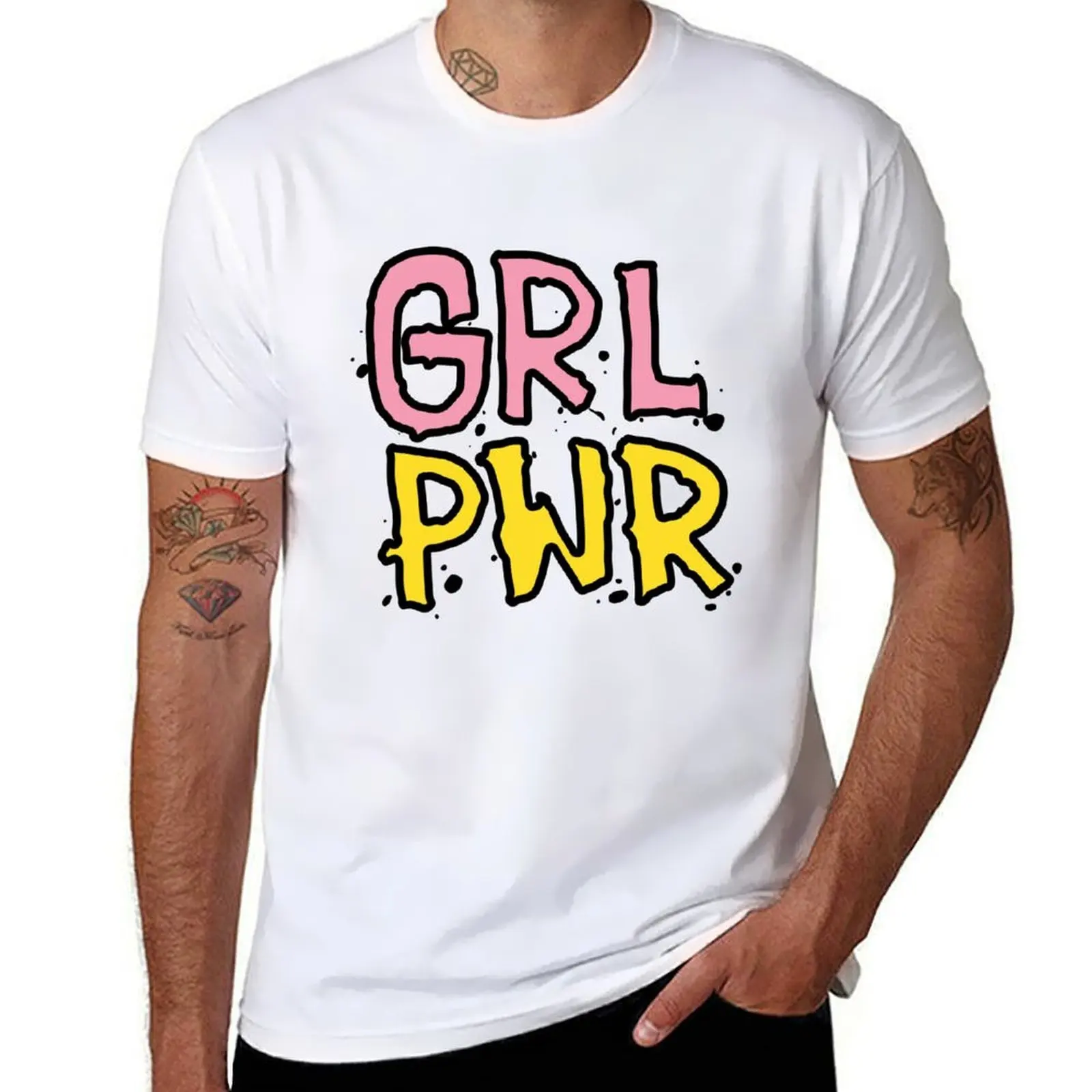 

GRL PWR T-Shirt man tshirt man t shirt graphic T-Shirt