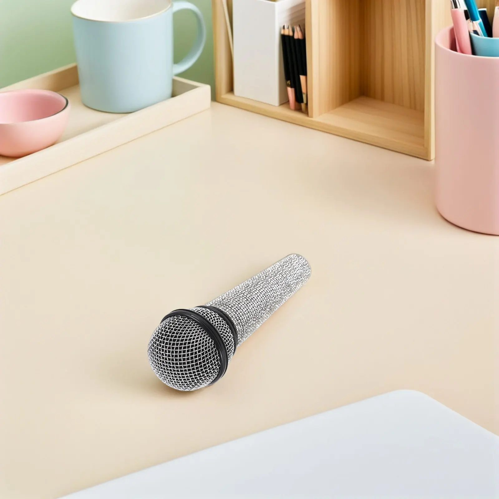 microphone-en-strass-pour-enfants-accessoire-de-scene-scintillant-pour-jeu-d'imitation-microphone-factice-leger-en-plastique-pour-spectacle-de-fete-pour-enfants