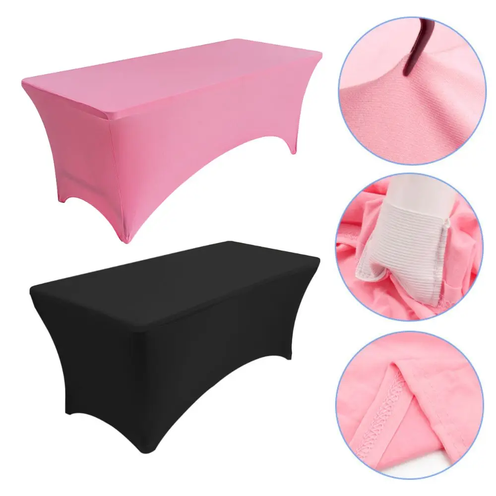 Spandex-Tischdecke mit hohem Stretchanteil, elastische Tischdecke, waschbar, knitterfrei, für Hochzeit, Party, 1,8 m